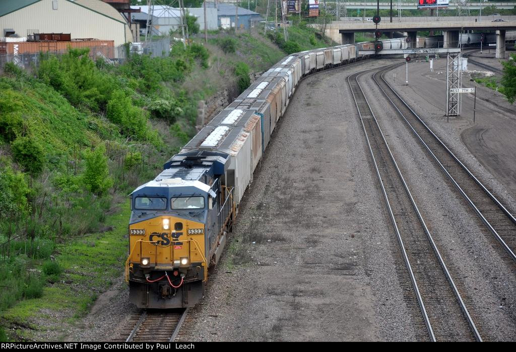 Westbound phosphate empties